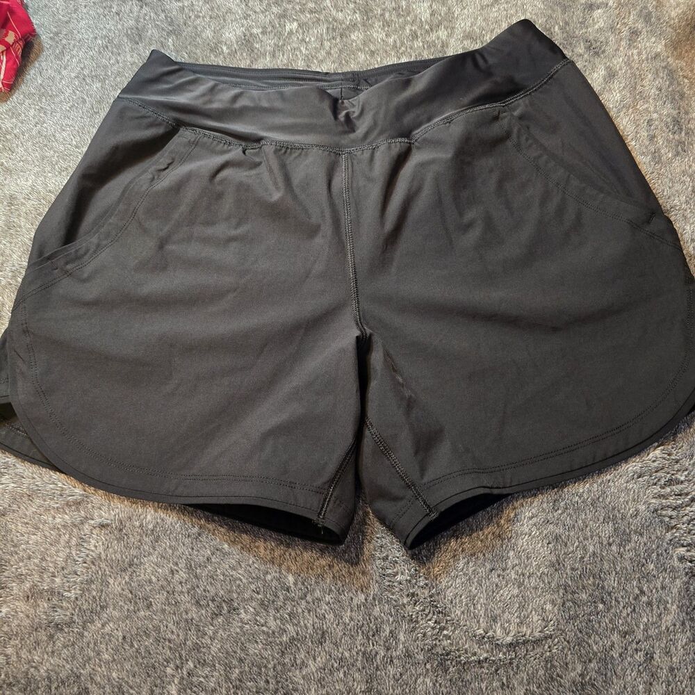 Lands' End Women's Black Casual Stretch Shorts, Size 8